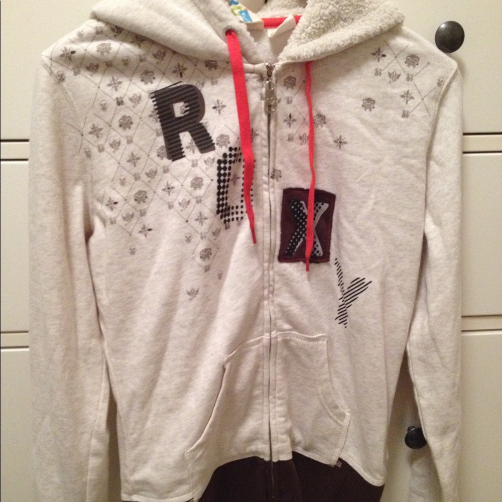Cozy Roxy zip up hoodie NWOT